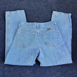 Vintage Rustler Jeans Womens 14 Light Wash Blue Denim Regular Fit Straight Leg